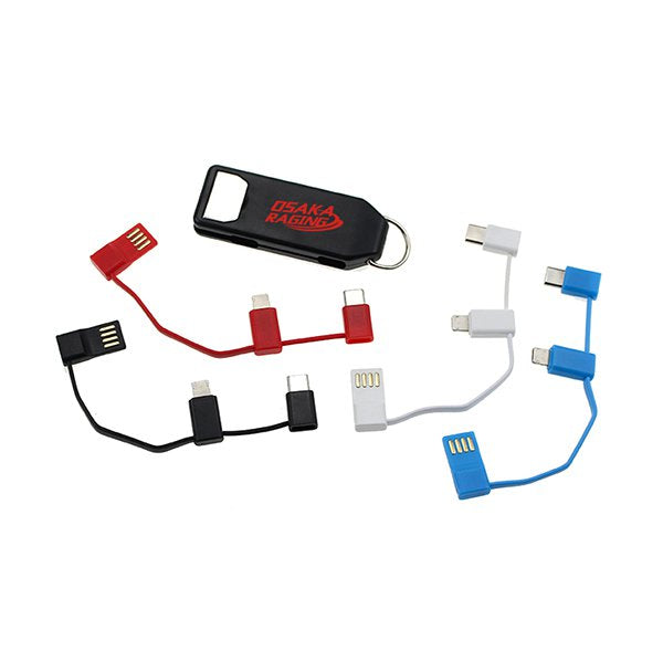 三合一創意手機架傳輸充電線