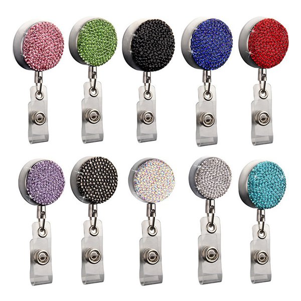 客製化貼鑽Logo伸縮識別證袋