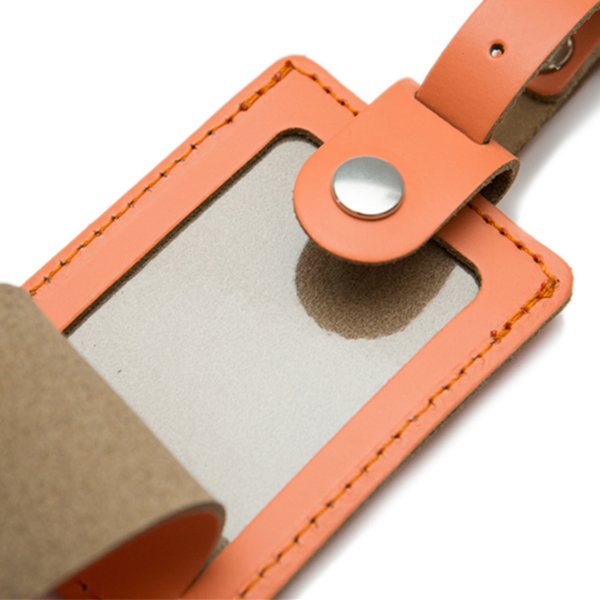 馬可龍綠皮革行李吊牌