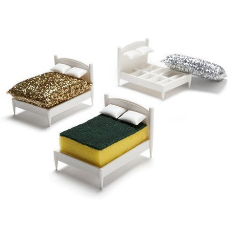 創意床造形菜瓜布收納架