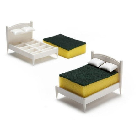 創意床造形菜瓜布收納架