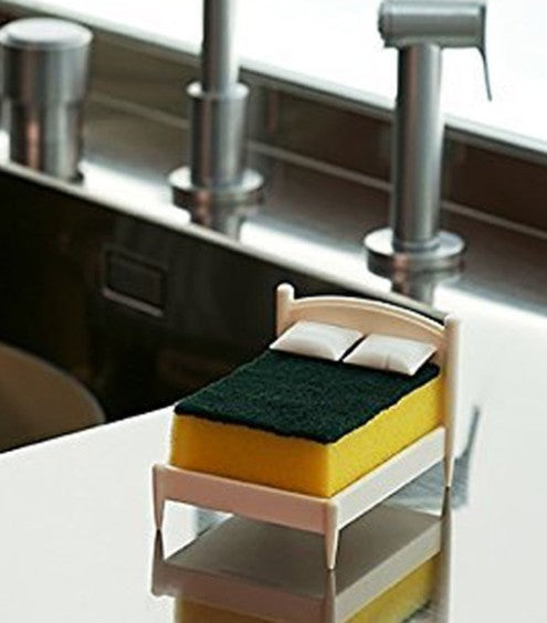 創意床造形菜瓜布收納架