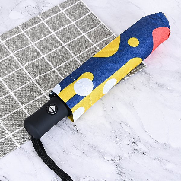 8骨三折全自動彩色雨傘