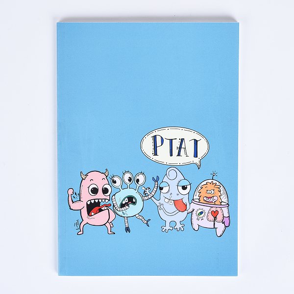 25K膠裝筆記本-250磅銅版封面霧面記事本-學校專區-陽明大學