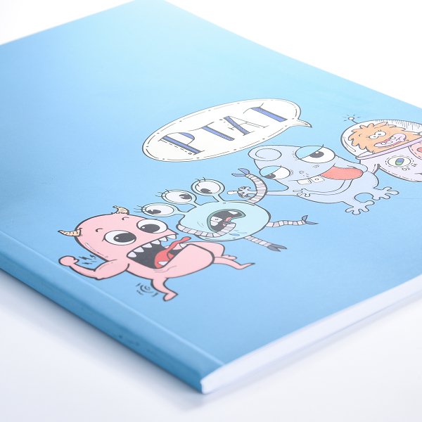 25K膠裝筆記本-250磅銅版封面霧面記事本-學校專區-陽明大學