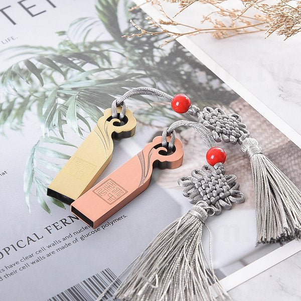 中國風文創金屬隨身碟-雲紋設計