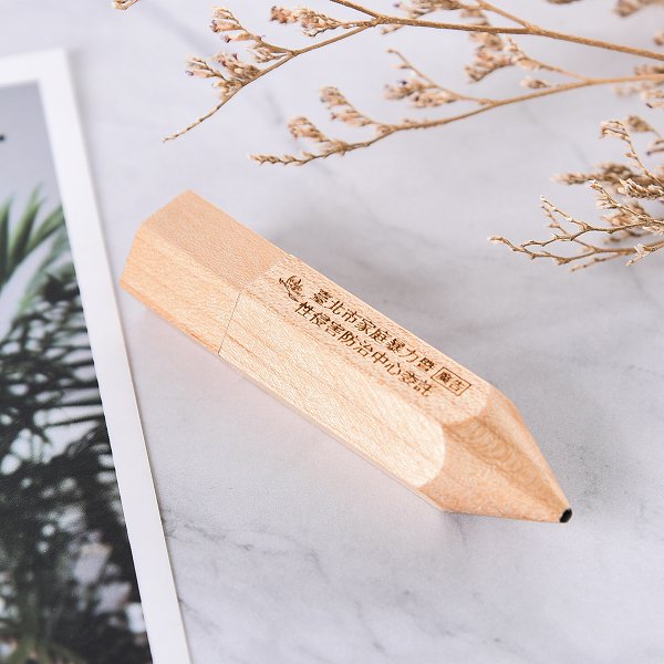 鉛筆造型木製隨身碟