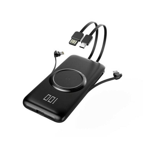 帶線無線液晶行動電源