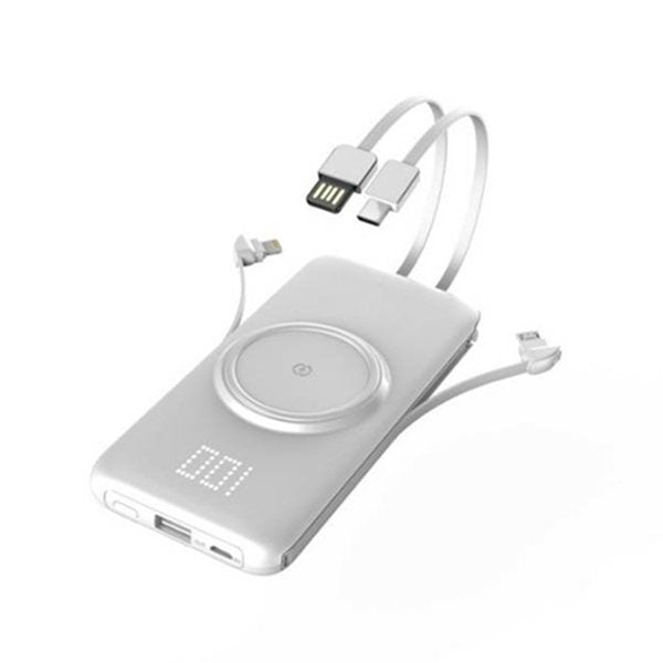 帶線無線液晶行動電源