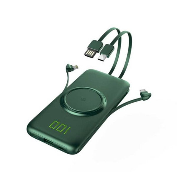 帶線無線液晶行動電源