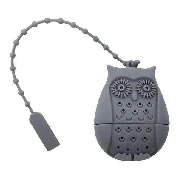 貓頭鷹造型矽膠濾茶器
