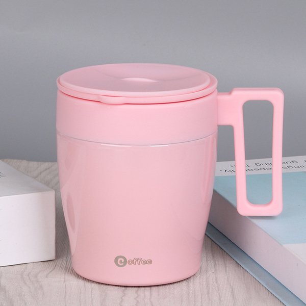 330ml時尚手把304不鏽鋼保溫杯