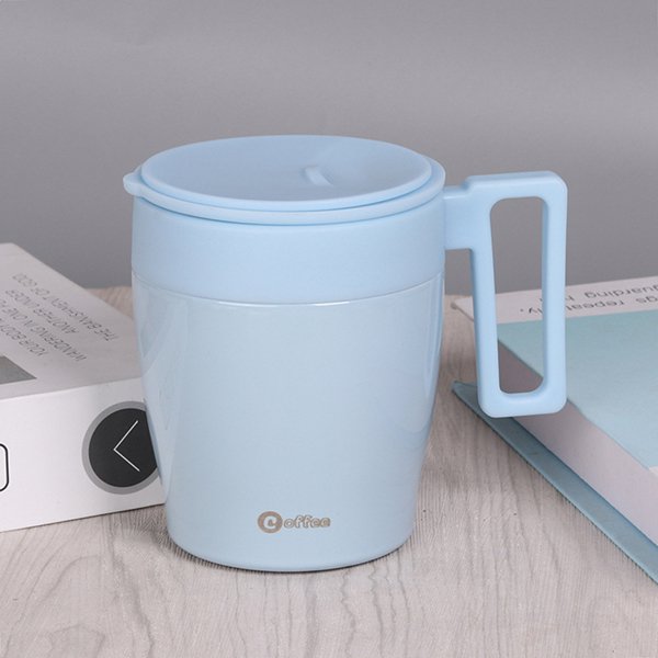 330ml時尚手把304不鏽鋼保溫杯