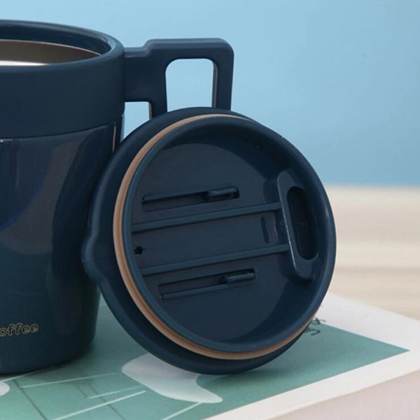 330ml時尚手把304不鏽鋼保溫杯