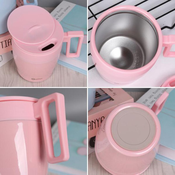 330ml時尚手把304不鏽鋼保溫杯