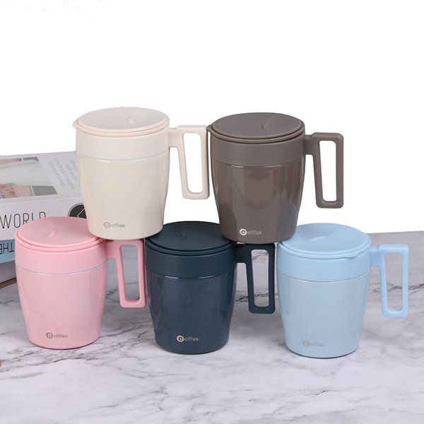 330ml時尚手把304不鏽鋼保溫杯