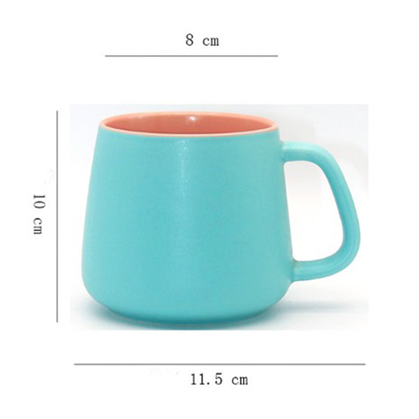 北歐風色釉大肚馬克杯