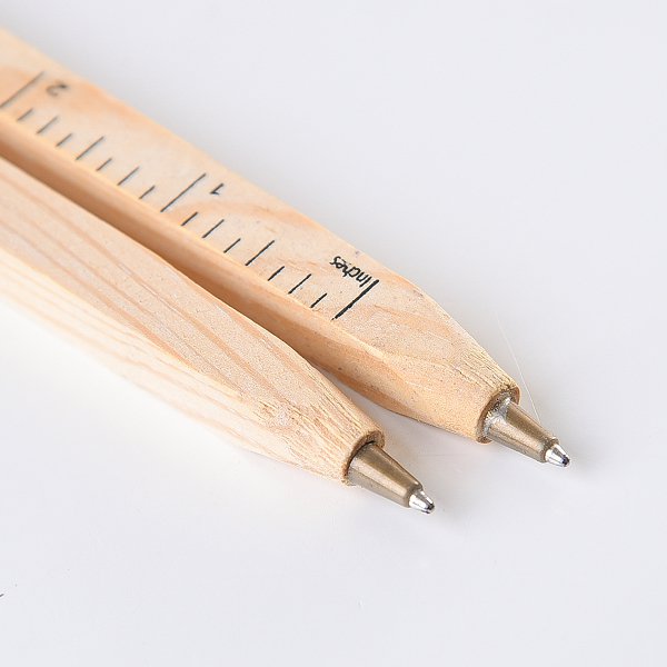 四方木製單色筆