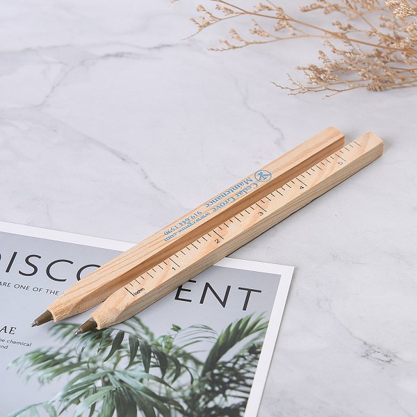 四方木製單色筆