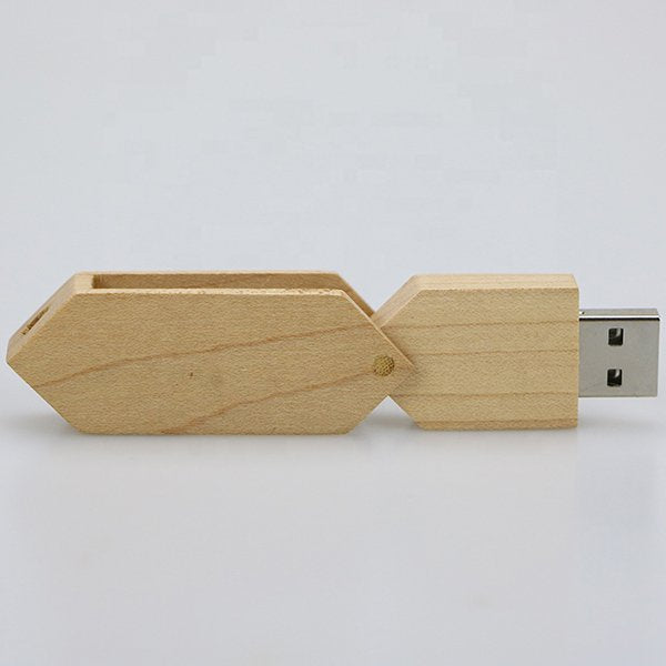 幾何造型木製隨身碟