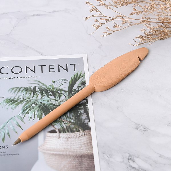 羽毛造型單色筆