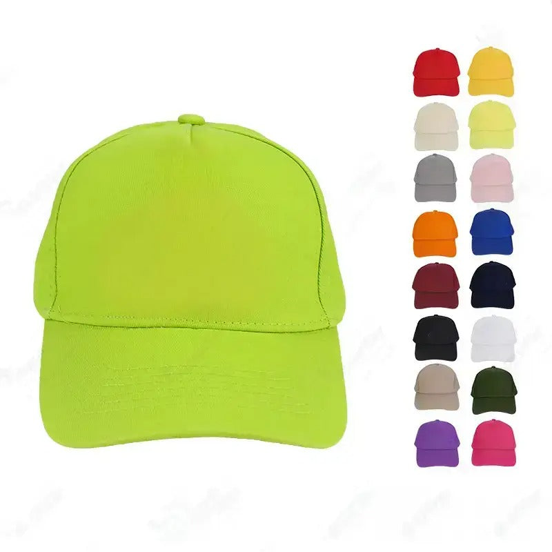 【少量客製】運動全棉5片棒球帽-可印刷LOGO圖案