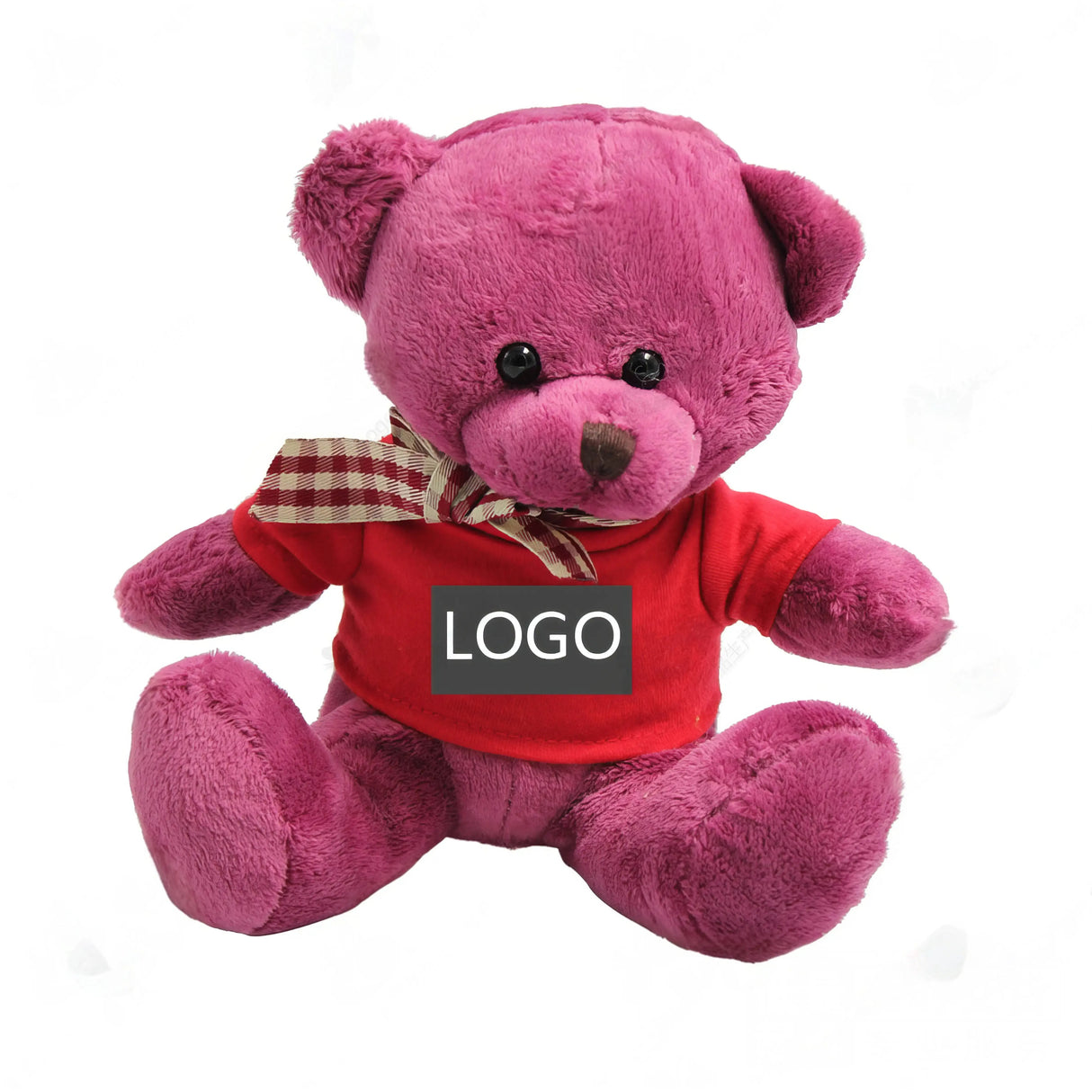 1004007-17cm五彩熊毛絨玩具