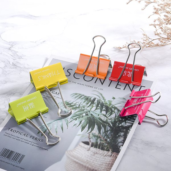 41mm彩色金屬長尾夾