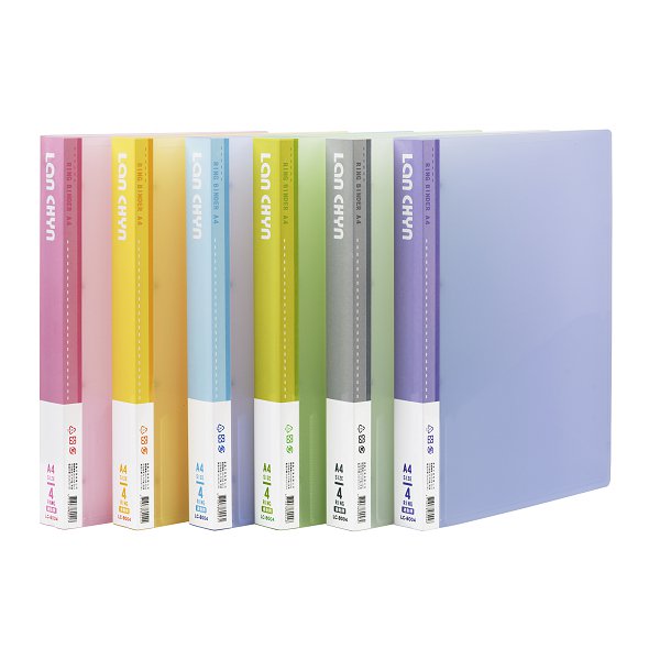 A4果凍色系活頁夾