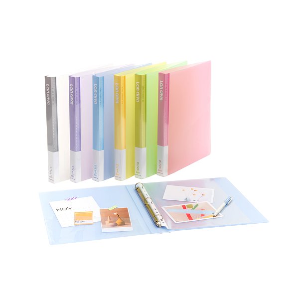 A4果凍色系活頁夾