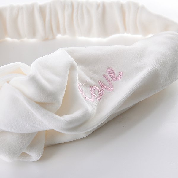 時尚絲絨髮帶-打結造型洗臉帶