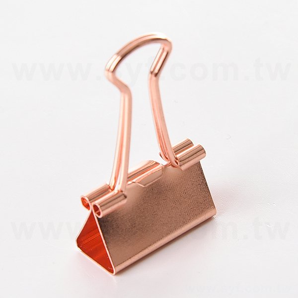 25mm玫瑰金金屬長尾夾