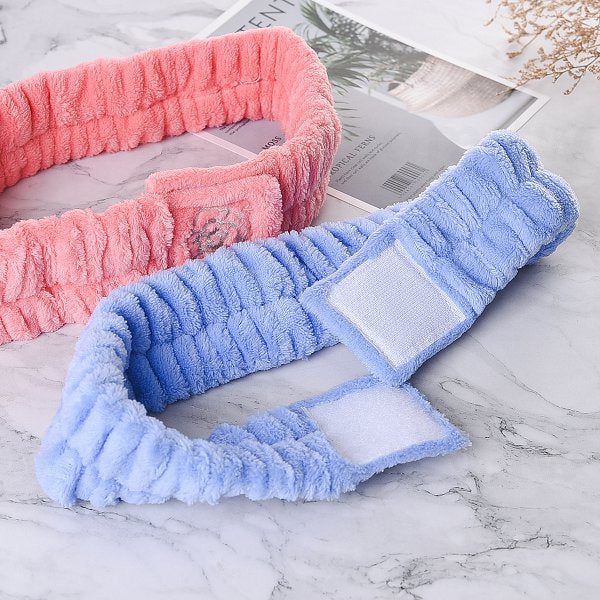 魔鬼氈式洗臉髮帶