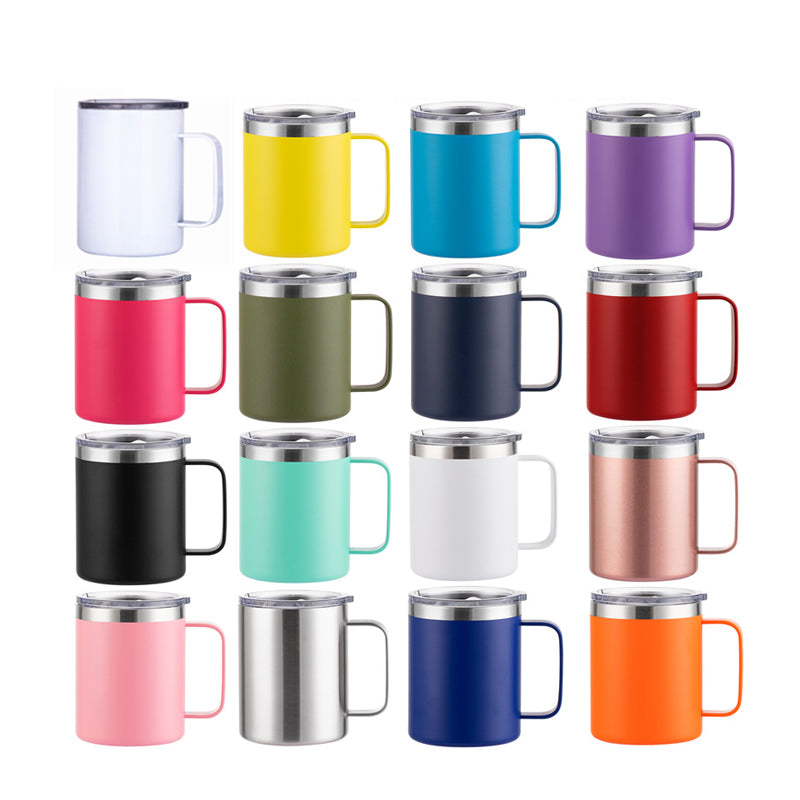 350ml滑蓋把手保溫杯-304不鏽鋼