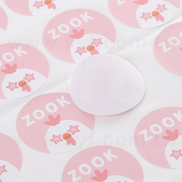 圓形超黏銅版貼紙