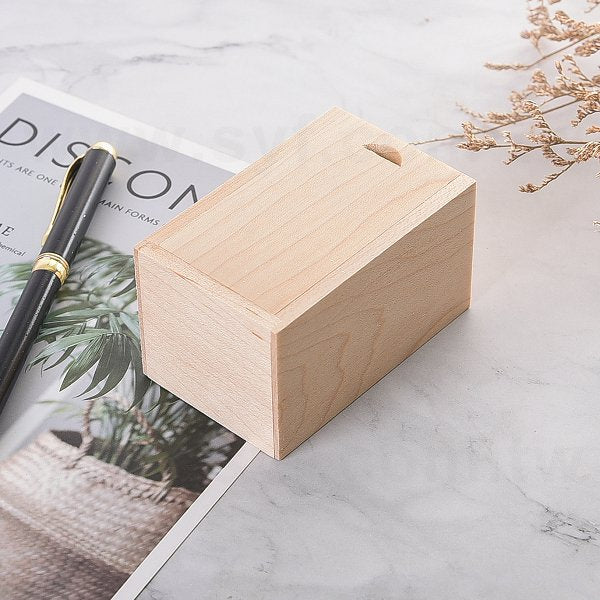 楓木質感推拉式木盒