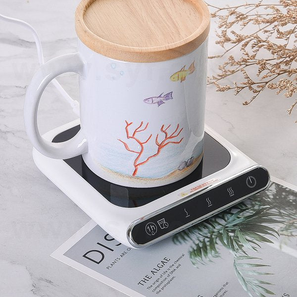 玻璃面板智能恆温保溫杯墊