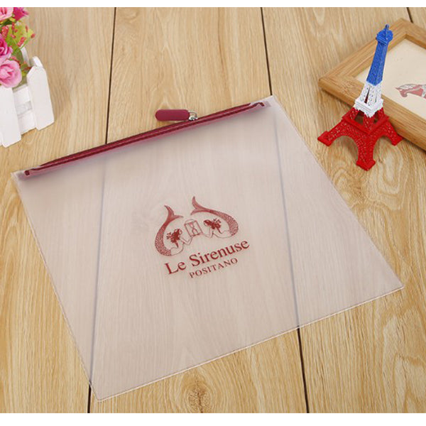 A5透明PVC拉鍊袋