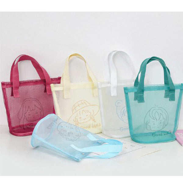 網紗手提戶外沙灘包