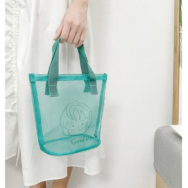 網紗手提戶外沙灘包