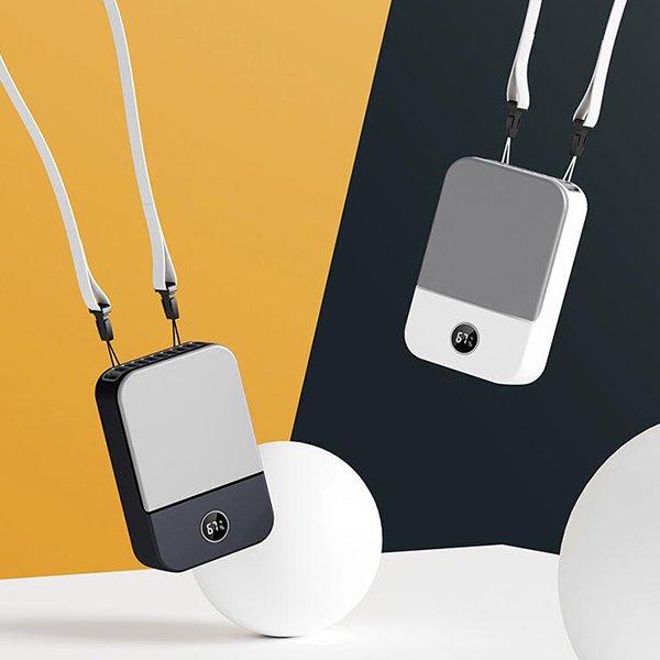 方形帶掛繩USB小風扇