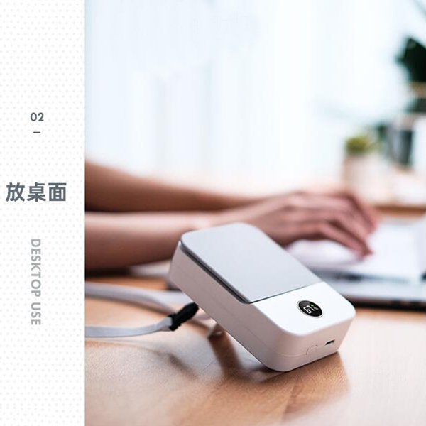 方形帶掛繩USB小風扇