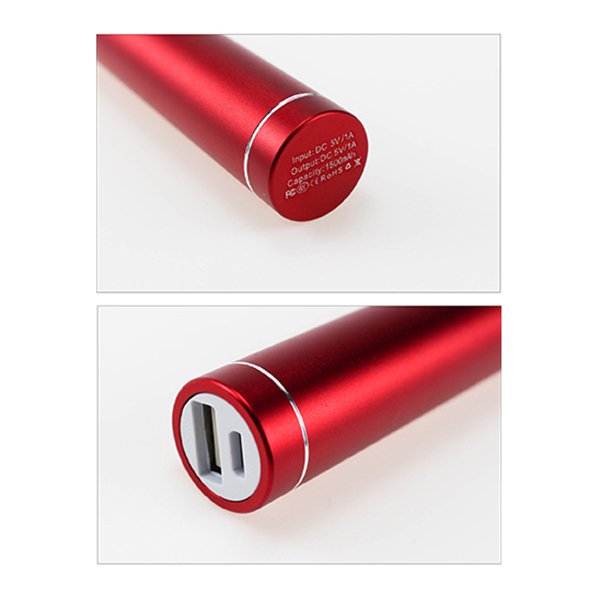 2600mAh-多彩金屬圓柱行動電源
