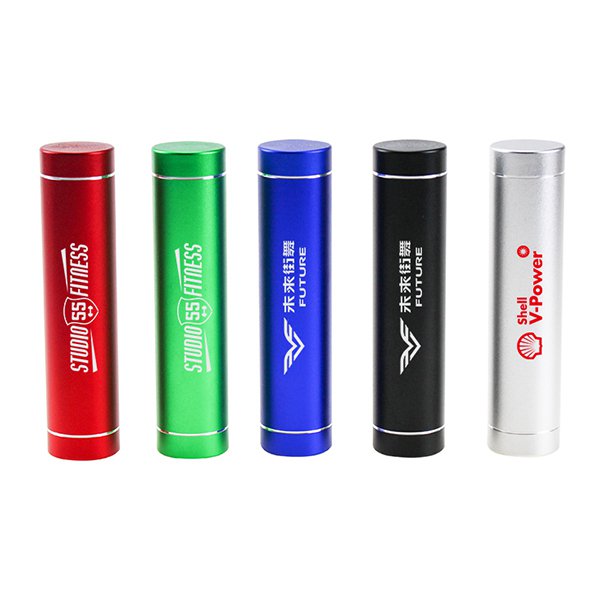 2600mAh-多彩金屬圓柱行動電源