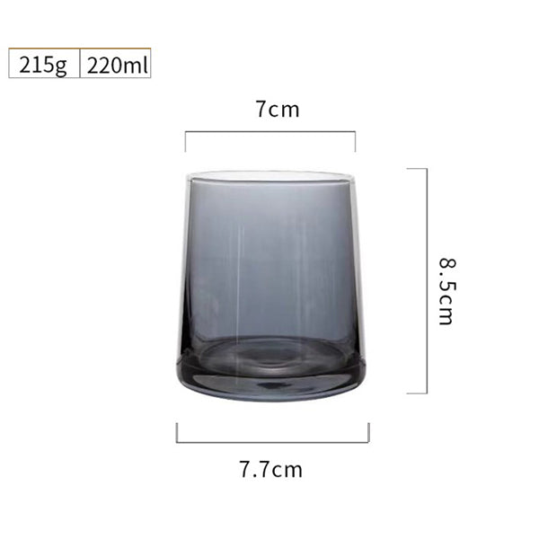 220ml厚底玻璃酒杯