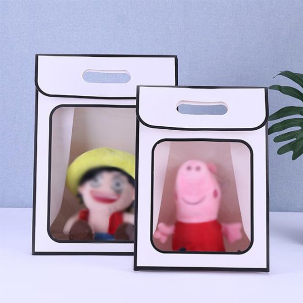 透明開窗簡約翻蓋紙袋