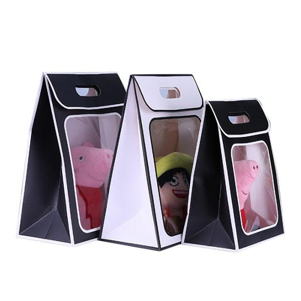 透明開窗簡約翻蓋紙袋