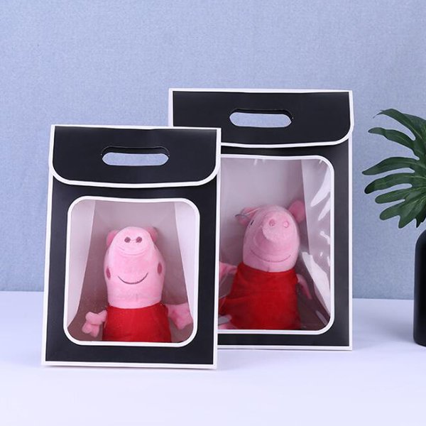 透明開窗簡約翻蓋紙袋