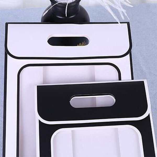 透明開窗簡約翻蓋紙袋