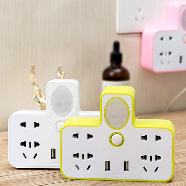 創意居家夜燈擴充插座